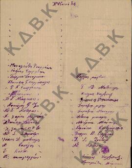 Επιστολή των κατοίκων του χωριού Παλαιογράτσανο Κοζάνης, προς τον Αρχιερατικό Επίτροπο κ. Ιωάννη