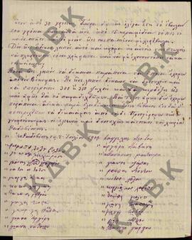 Επιστολή των κατοίκων του χωριού Ραδοβίστι (νυν Ροδιανή) Κοζάνης, προς τον Μητροπολίτη Κωνστάντιο...
