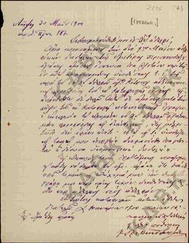 Επιστολή προς τον Μητροπολίτη Κωνστάντιο από τον Μητροπολίτη Γρεβενών Δωρόθεο σχετικά με χειροτον...