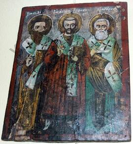 Εικόνα με παράσταση Τριών Ιεραρχών