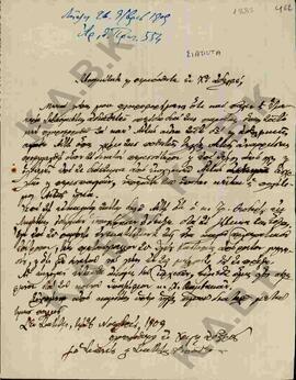 Επιστολή του Μητροπολίτη Ιερόθεου προς Μητροπολίτη Κωνστάντιο