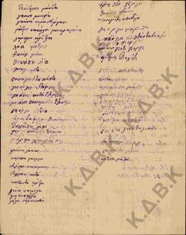 Επιστολή από τους κατοίκους του Ματσκοχωρίου, προς το Σεβασμιότατο, σχετικά με τη χειροτονία του ...