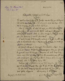 Επιστολή προς τον μητροπολίτη Κωνστάντιο από τον Μητροπολίτη Καστοριάς Γερμανό (Καραβαγγέλη) σχετ...