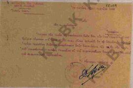 Αντίγραφο εγγράφου του Δήμου Κοζάνης προς τον Κ.πρόεδρο για τέλεση μνημοσύνου του Βασιλέως Γεωργί...